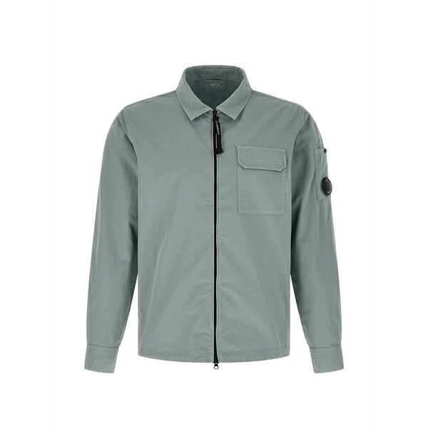 シーピーカンパニー メンズ ジャケット＆ブルゾン アウター Chest pocket cuffed lente overshirt Blue｜asty