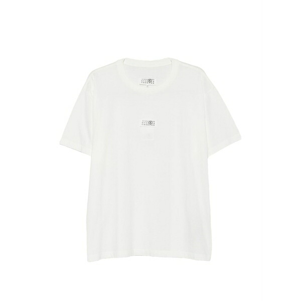 マルタンマルジェラ メンズ ティーシャツ トップス Logo-pach t-shirt White