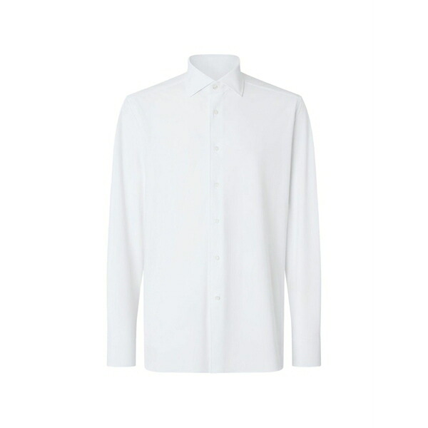 コルネリアーニ メンズ プルオーバー トップス Spread-collar button-up shirt White