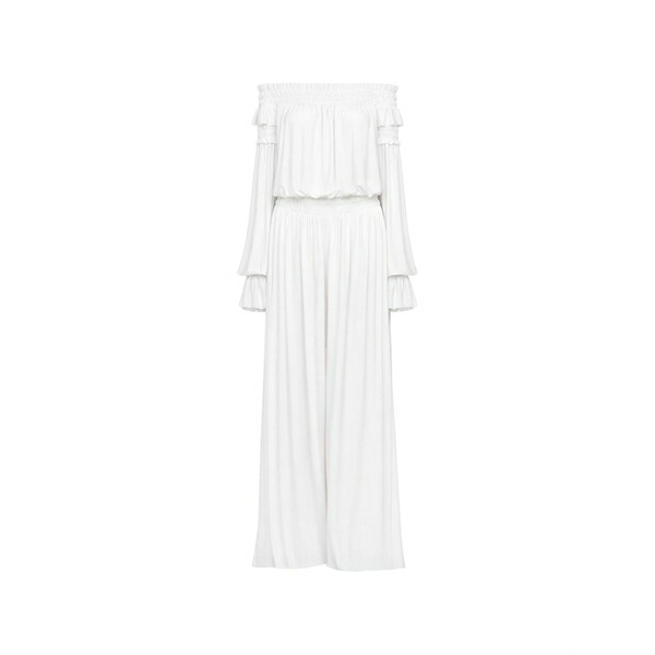 ノーマカマリ レディース 衣裳 トップス Ruffled peasant trousers White