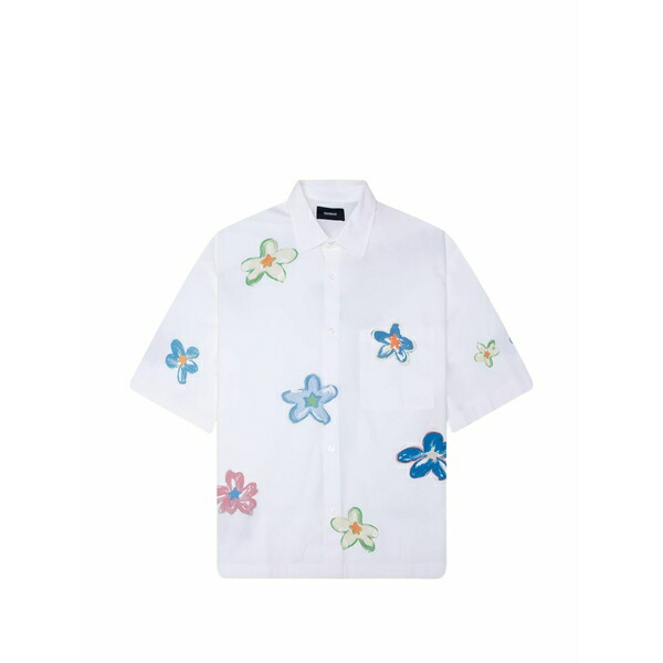 ナミアス メンズ プルオーバー トップス Super bloom shirt White