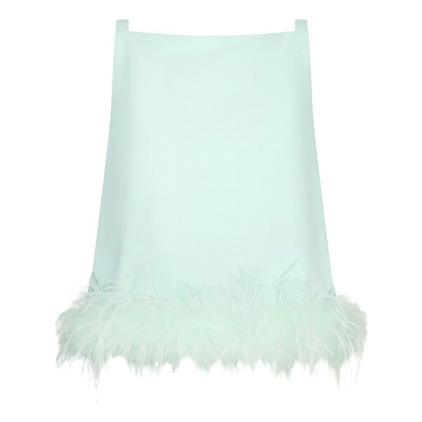リュージョー レディース プルオーバー トップス Feather-trim blouse Green