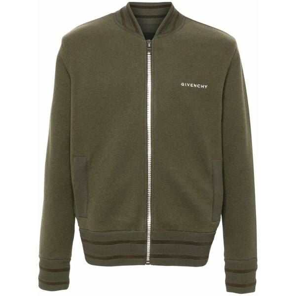 ジバンシー メンズ 上衣＆上衣 アウター 4g-patch wool bomber jacket Green