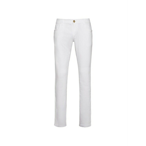 ビリオネア メンズ ジーンズズボン下 ボトムス Logo-patch jeans White