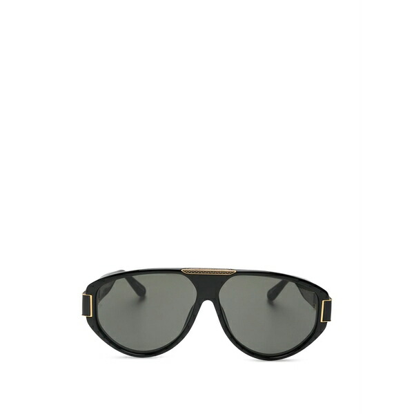 リンダ ファロー メンズ サングラス・アイウェア アクセサリー Rowan chain detail sunglasses Black｜asty
