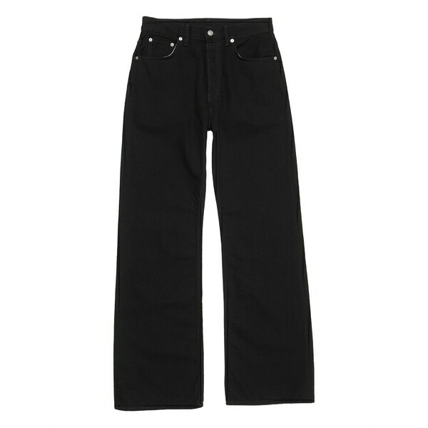 アクネ ストゥディオズ メンズ ジーンズズボン下 ボトムス Leather-patch denim Black