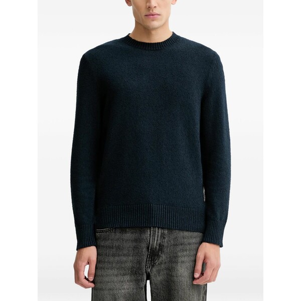 マルコポーロ メンズ 編み物\u0026プルオーバー アウター Crew-neck sweater Blue