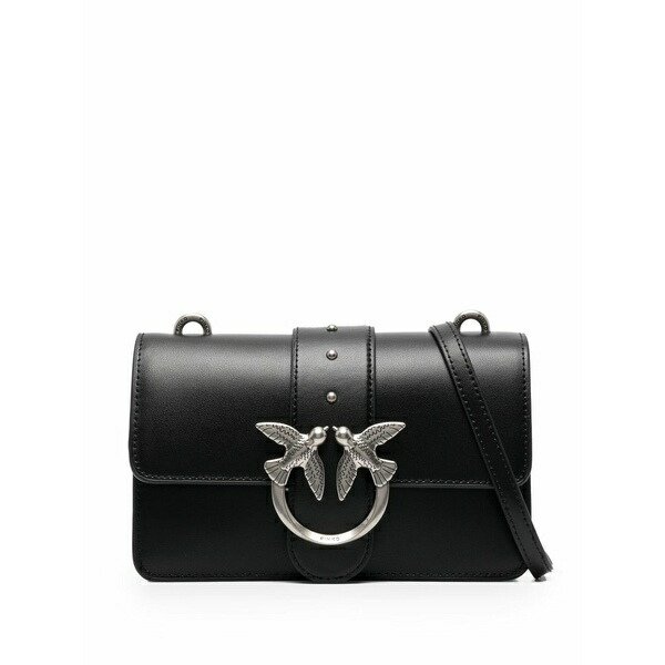 ピンコ レディース ショルダーバッグ 御徒面子 Mini love one crossbody bag Black
