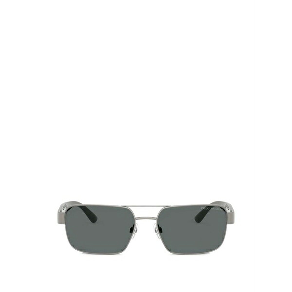 ラルフローレン メンズ サングラス・アイウェア 付属物 Rectangle-frame sunglasses Silver