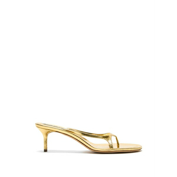 アクネ ストゥディオズ レディース サンダル シューズ Metallic leather sandals Gold