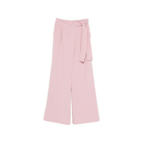 ザカス  レディース 心地よいズボン下 ボトムス Samantha belted palazzo pants Pink