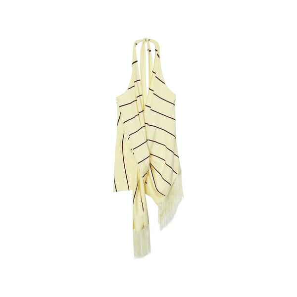 スリーワンフィリップリム レディース カットソー トップス Striped fringed top Neutrals