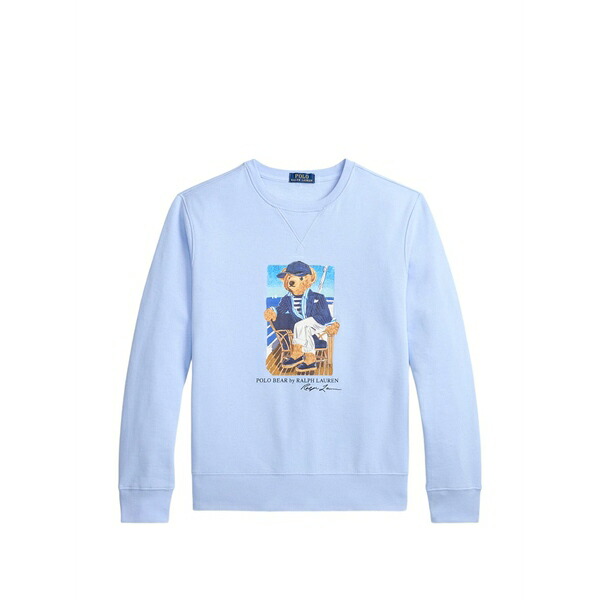 ラルフローレン メンズ パーカー・スウェットシャツ アウター Bear-print sweatshirt Blue