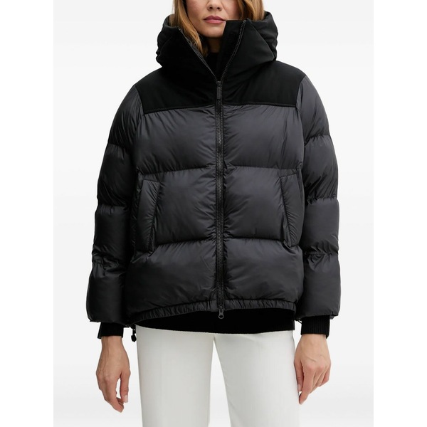 ボンブージー レディース 上衣＆上衣 アウター Nagoja hooded panelled jacket Black