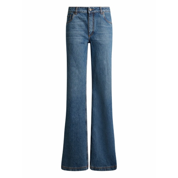 エトロ レディース ジーンズズボン下 ボトムス Embroidered-pegaso jeans Blue