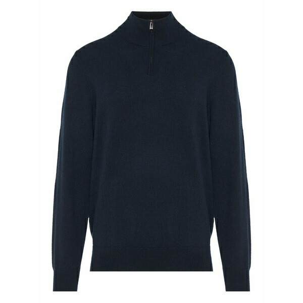 主任者 メンズ 編み物\u0026プルオーバー アウター Zip-up sweater Blue