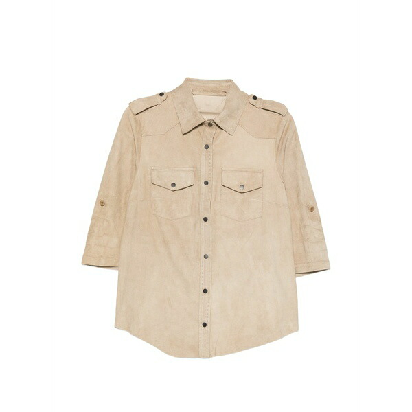 サルバトーレ サントロ レディース 上衣＆上衣 アウター Chest-pockets buttoned jacket Neutrals