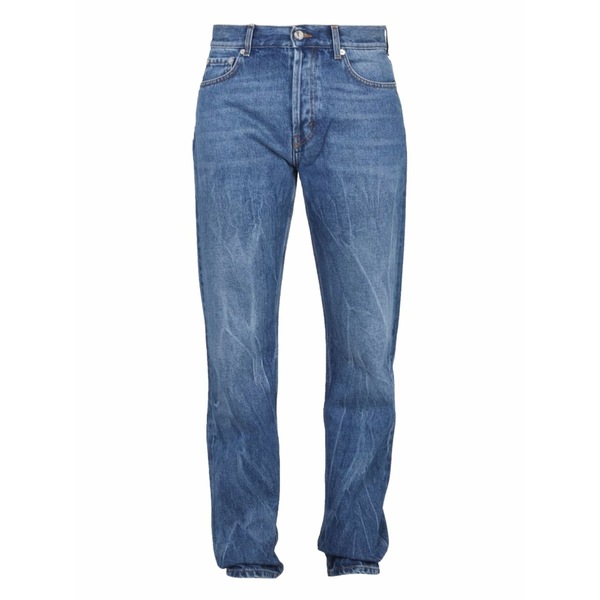 空想科学小説アール メンズ ジーンズズボン下 ボトムス Creased jeans Blue
