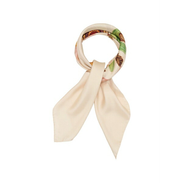 ウラ・ジョンソン レディース えり巻き・袈裟・えり巻き 付属物 Chiara floral-print scarf Neutrals
