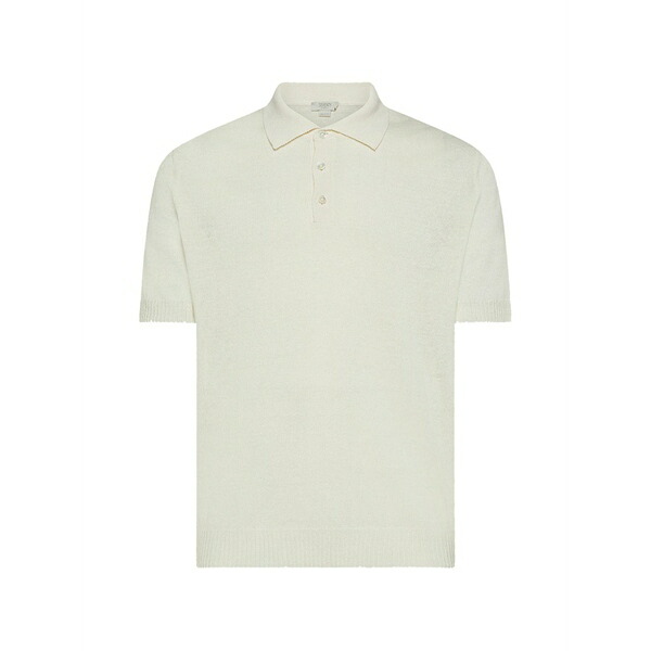 セブンティ メンズ スポーツシャツ トップス Buttoned polo shirt Neutrals