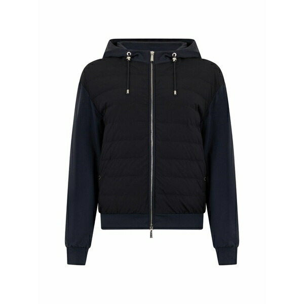 ムーレー レディース 上衣＆上衣 アウター Quilted-panel zip jacket Black