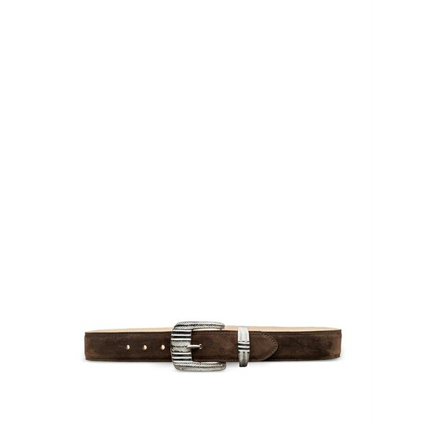 ラジャンス レディース 三尺帯 添え物 Aya suede belt Brown
