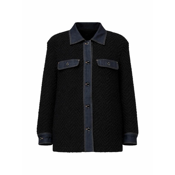 ボス レディース ジャケット＆ブルゾン アウター Textured jacket Black｜asty 111,800円