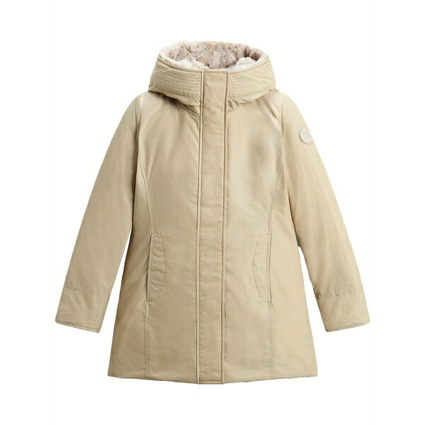 羊毛 分限者 レディース 厚地の外套 アウター Boulder parka Neutrals