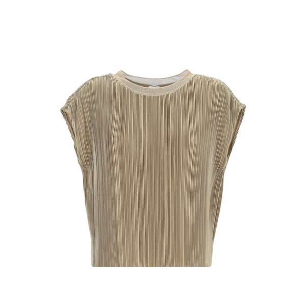 ジョセフ レディース Tシャツ トップス Cedre pleated top Neutrals|asty