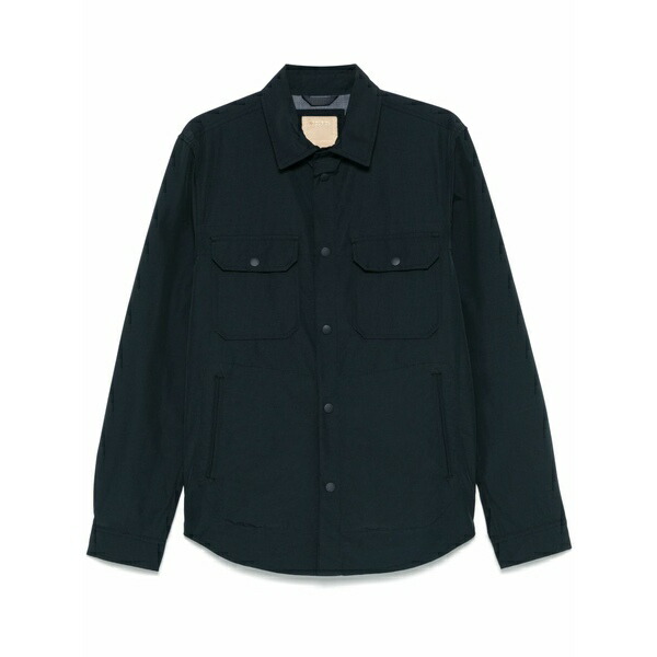 羊毛 分限者 メンズ プルオーバー トップス Ramar shirt Blue