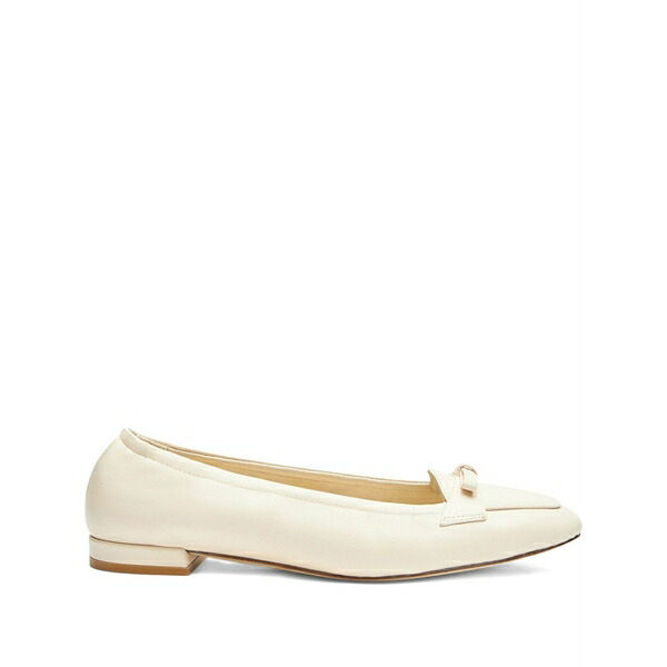スチュアート ワイツマン レディース スリッポン・ローファー シューズ Bow-detail leather loafers White