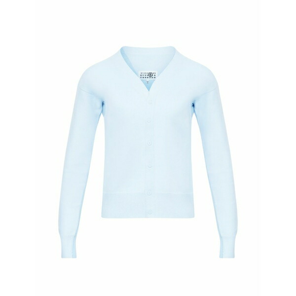 マルタンマルジェラ レディース ジレー アウター V-neck buttoned cardigan Blue