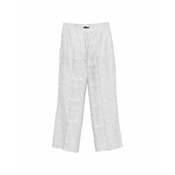セブンティ レディース カジュアルパンツ ボトムス Embroidered trousers Grey