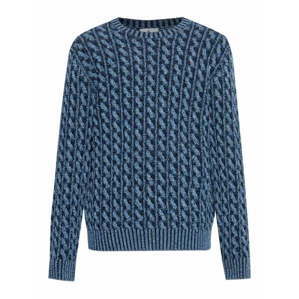 エトロ メンズ ニット&セーター アウター Wool sweater Blue|asty