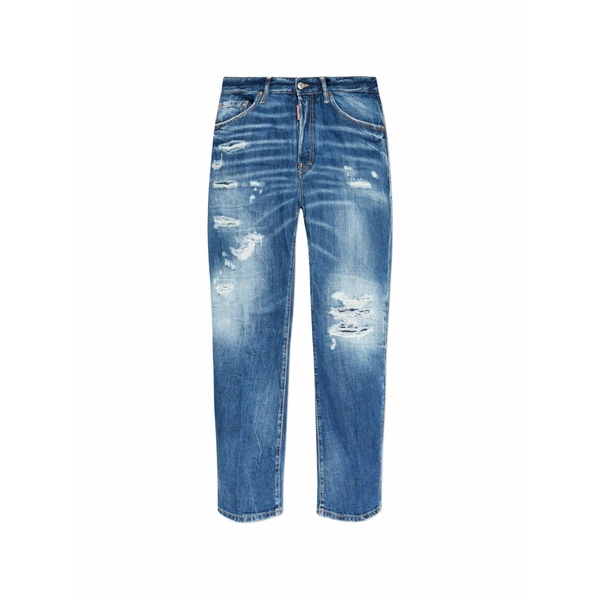 ディースクエアード メンズ デニムパンツ ボトムス Bro distressed jeans Blue｜asty
