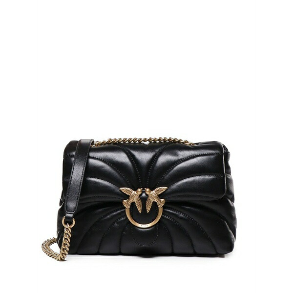 ピンコ レディース ショルダーバッグ バッグ Classic love puff shoulder bag Black｜asty