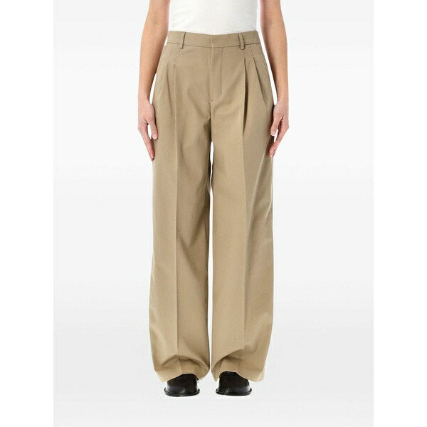 アミ レディース カジュアルパンツ ボトムス Pleated trousers Neutrals|asty