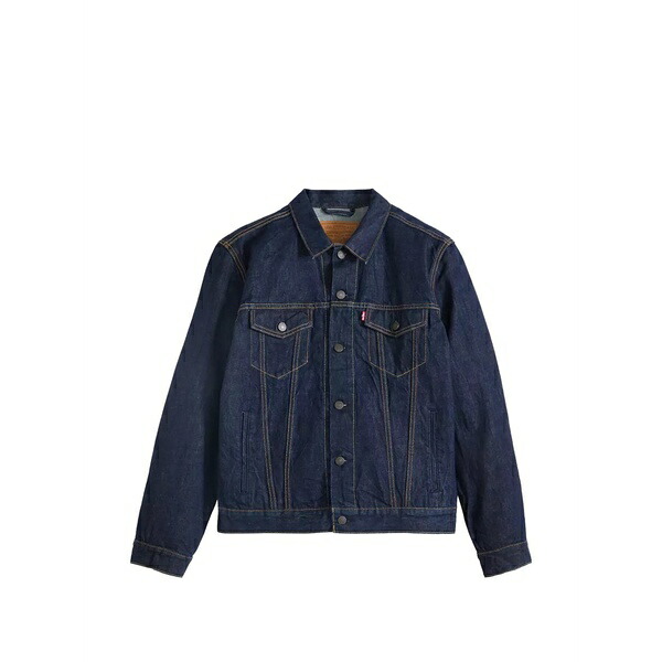 リーバイス メンズ ジャケット&ブルゾン アウター Button flap patch pockets jacket Blue|asty