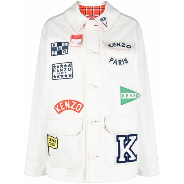 ケンゾー レディース 上衣＆上衣 アウター Sailor logo-appliqu?? jacket White