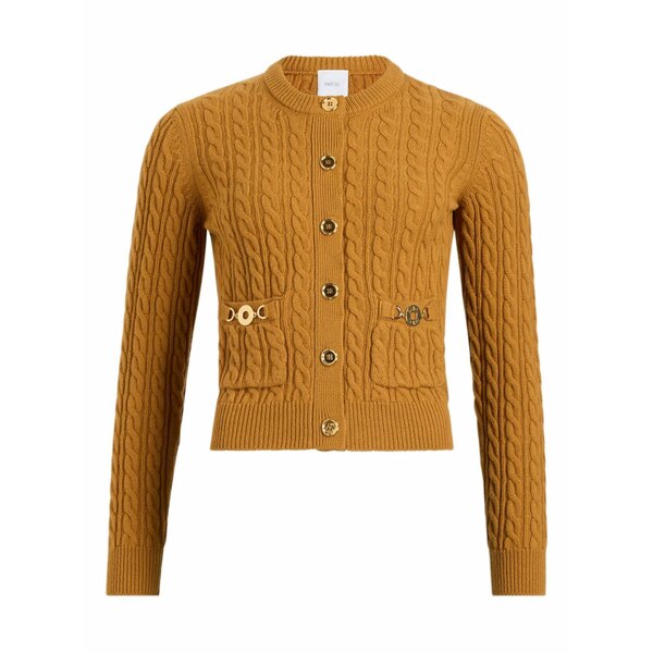 ジャンパトゥ レディース ジレー アウター Cable-knit buttoned cardigan Brown