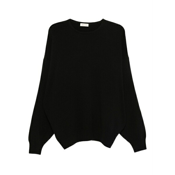 フィアオブゴッド メンズ ニット&セーター アウター Crew-neck wool sweater Black｜asty
