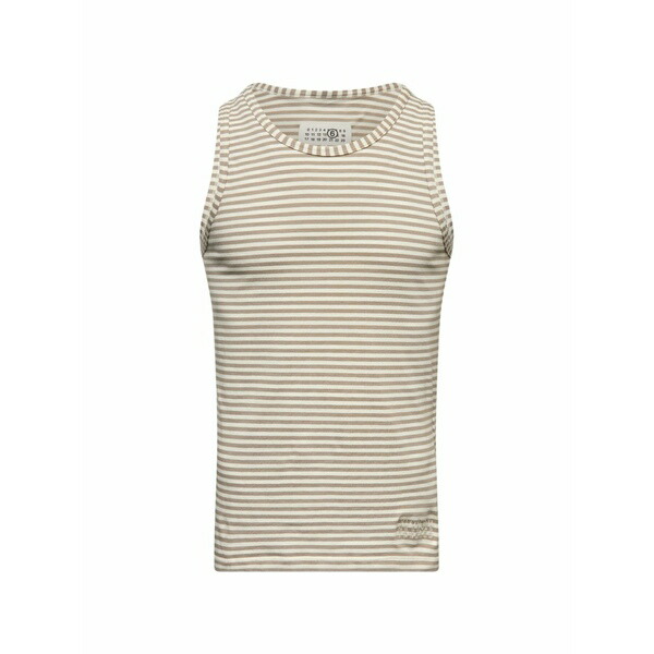 マルタンマルジェラ メンズ プルオーバー トップス Striped top Neutrals