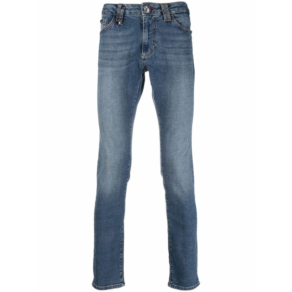 フィリップ飾り気の無い メンズ ジーンズズボン下 ボトムス Slim-fit jeans Blue