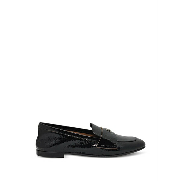 カサディ レディース スリッポン・ローファー シューズ Logo-plaque strap loafers Black