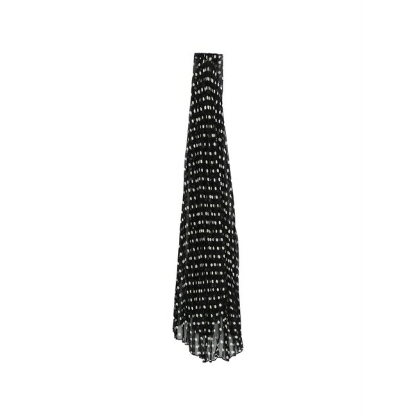 ヌメロ ヴェントゥーノ レディース 消音装置・袈裟・えり巻き 添え物 Polka-dot pleated scarf Black