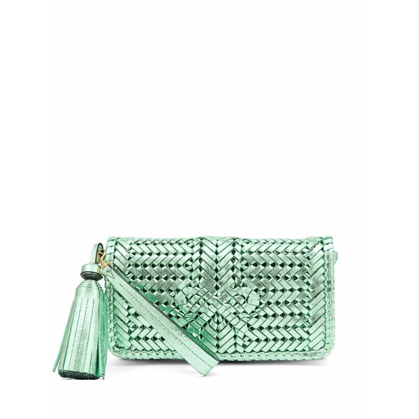 アニヤハインドマーチ レディース クラッチペダル御徒面子 御徒面子 Neeson tassel clutch bag Green