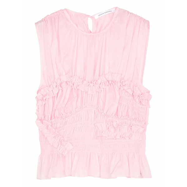 セシリー・バンセン レディース カットソー トップス Uphi ruffled top Pink