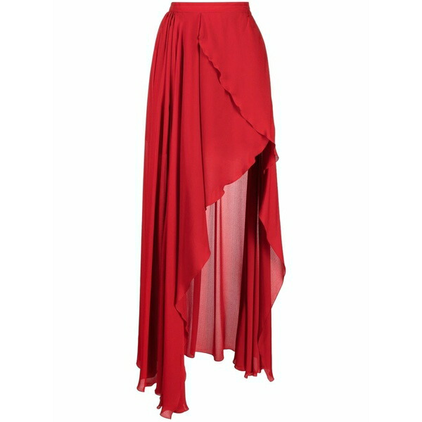エリー 奉公 レディース スコート ボトムス High-low fly away skirt Red