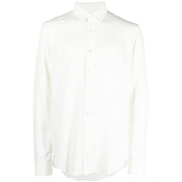パトリツィア ペペ メンズ シャツ トップス Long-sleeved button-up shirt White|asty