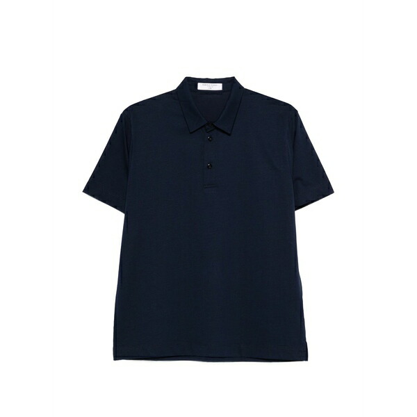 ダニエル フィエゾリ メンズ スポーツシャツ トップス Cotton polo shirt Blue